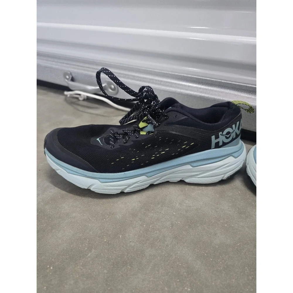 Hoka One One Challenger ATR‎ 6 Women's Trail Running Shoes Black Aqua Size 8B